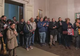 I rappresentanti e i volontari presenti